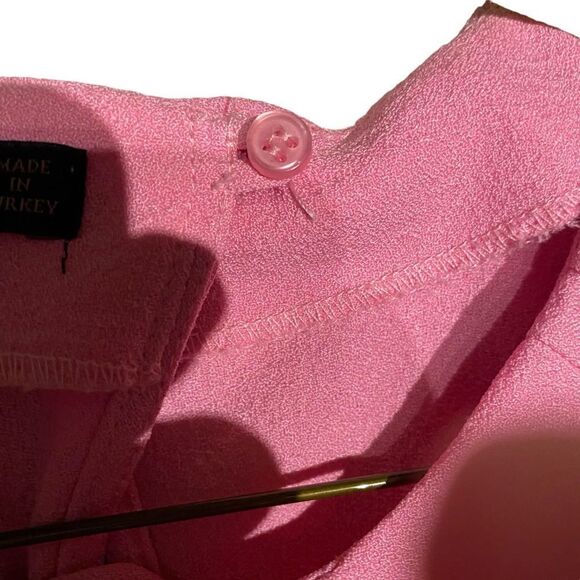 EUC Zara Top in Pink with Ruffles on Shoulders - Picture 5 of 7